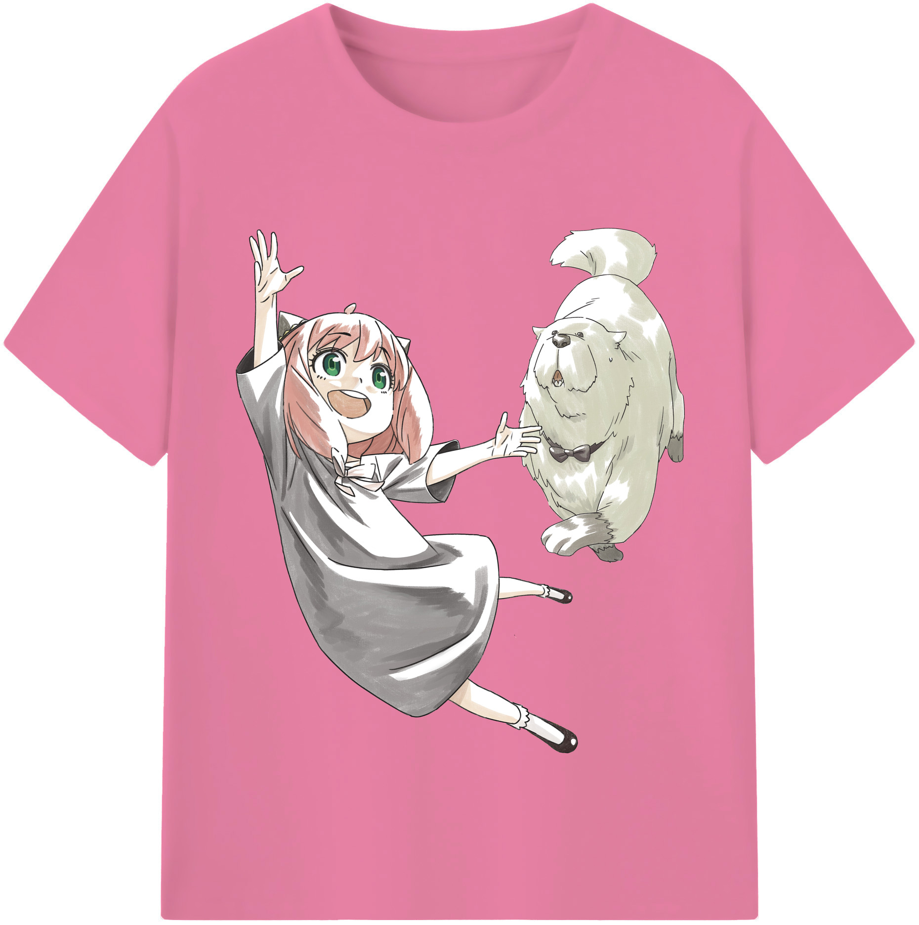 （画像用） SPY×FAMILY间谍家家酒 綿100％半袖Tシャツ（フロントプリント）